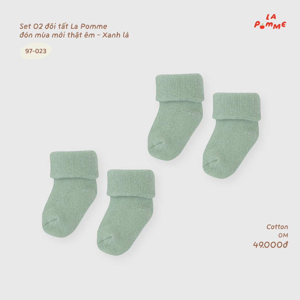 Set 02 đôi tất La Pomme đón mùa mới thật êm