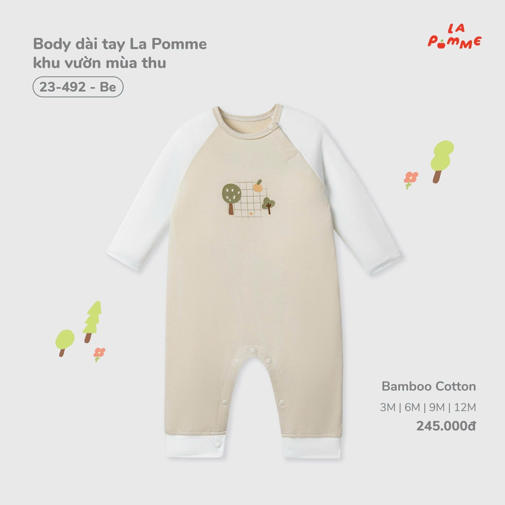 Body dài tay La Pomme khu vườn mùa thu 23492