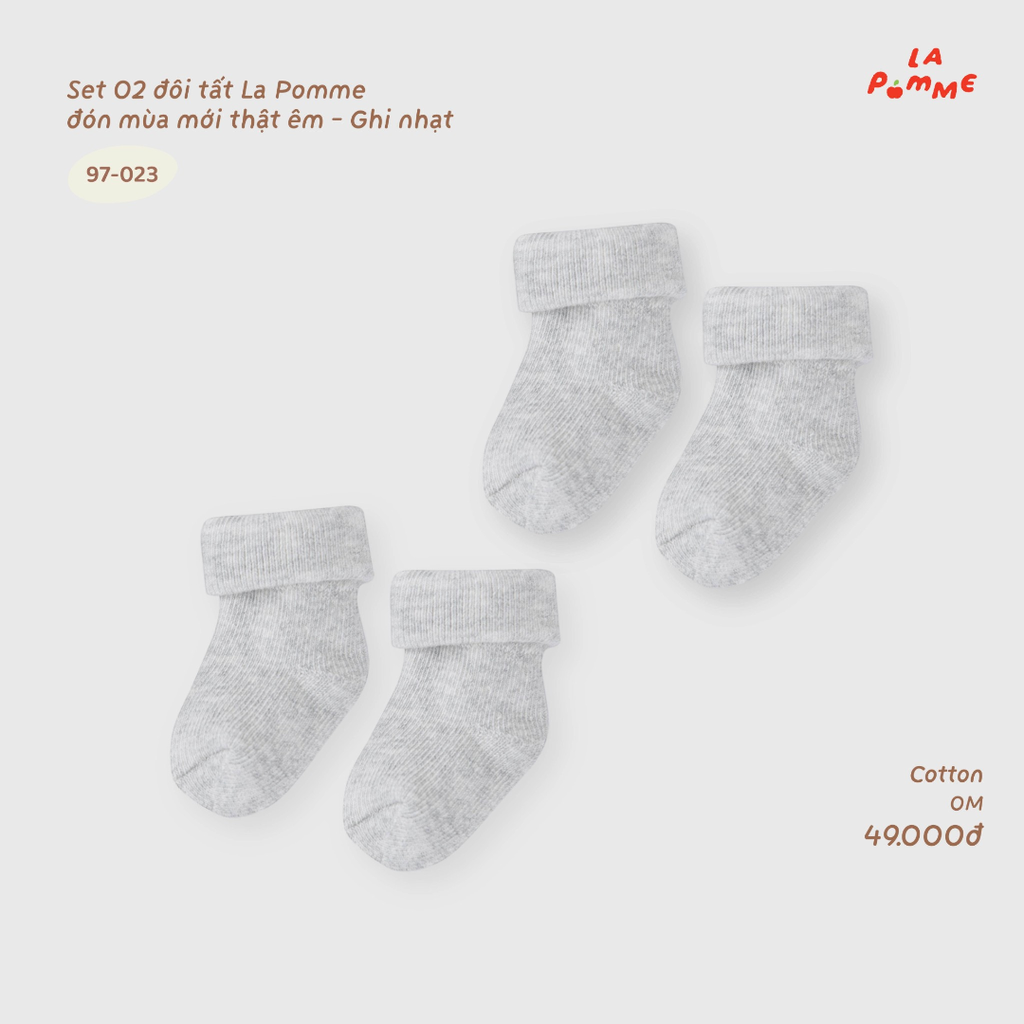 Set 02 đôi tất La Pomme đón mùa mới thật êm