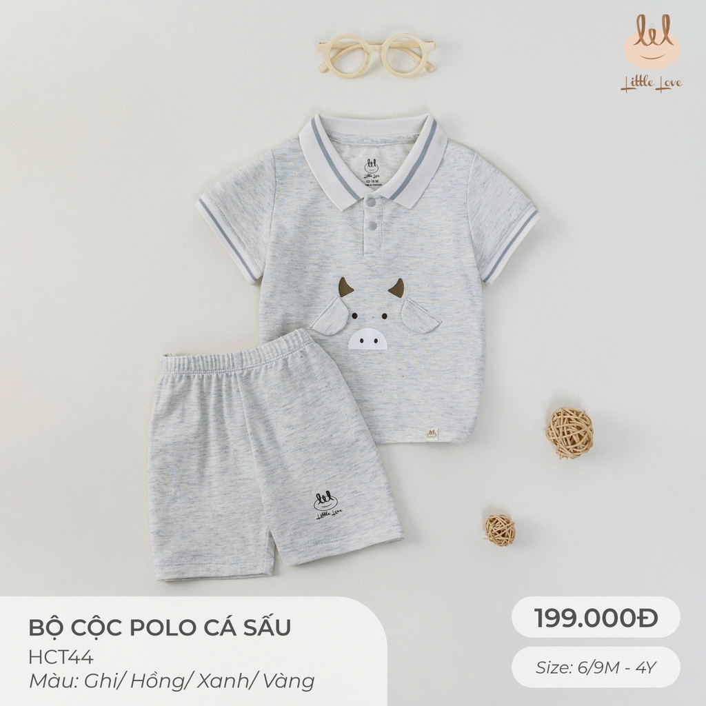 Bộ cộc polo cá sấu HCT44