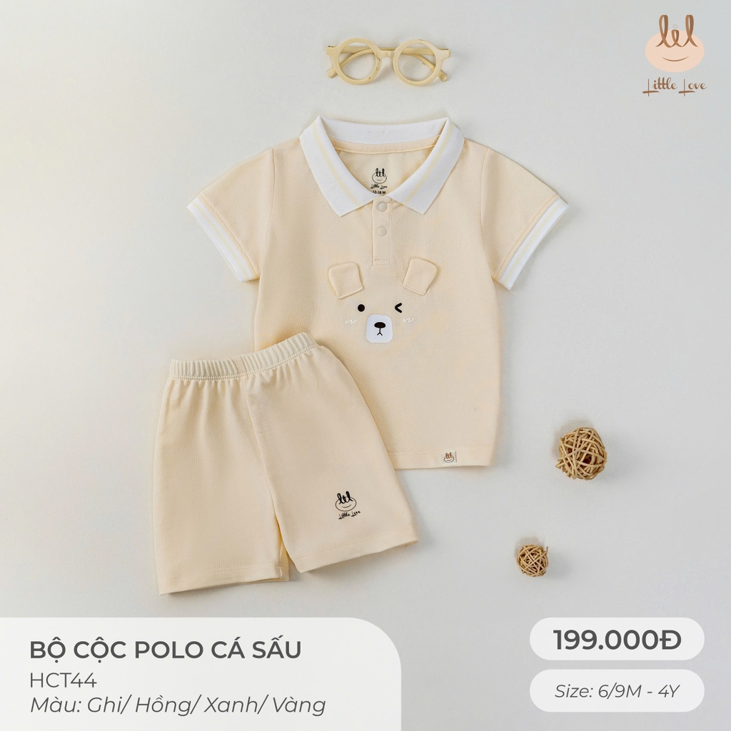 Bộ cộc polo cá sấu HCT44