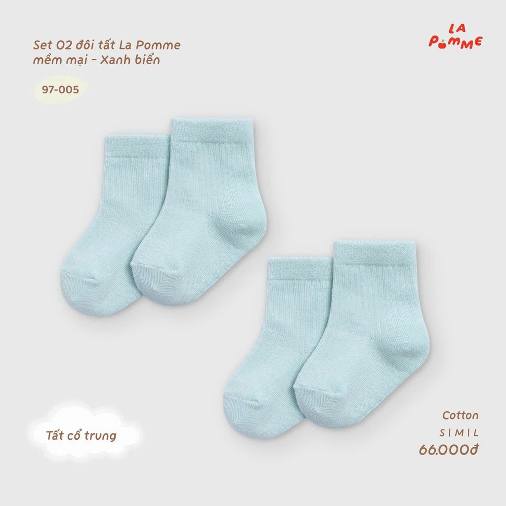 Set 02 đôi tất La Pomme mềm mại