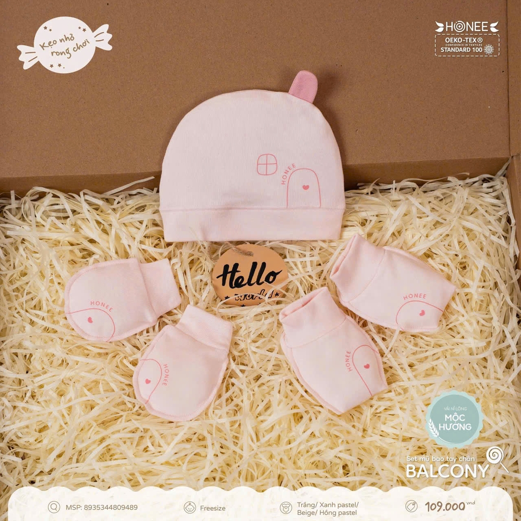 Set mũ bao tay bao chân Balcony 8935344809489