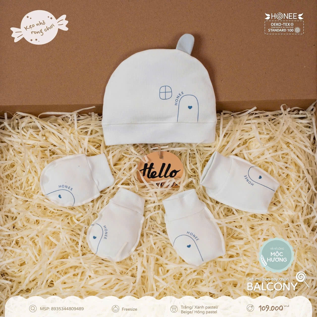 Set mũ bao tay bao chân Balcony 8935344809489