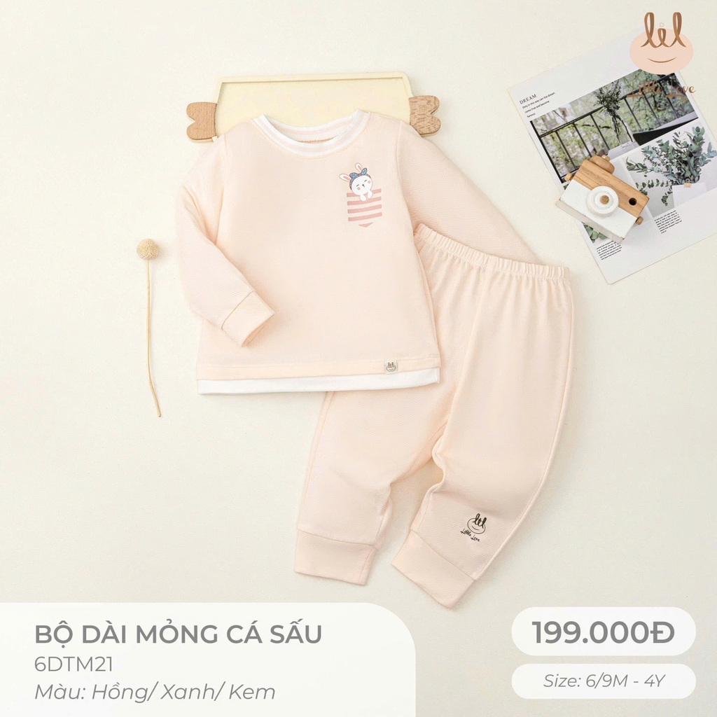 Bộ dài mỏng cá sấu bo cổ dệt in họa tiết