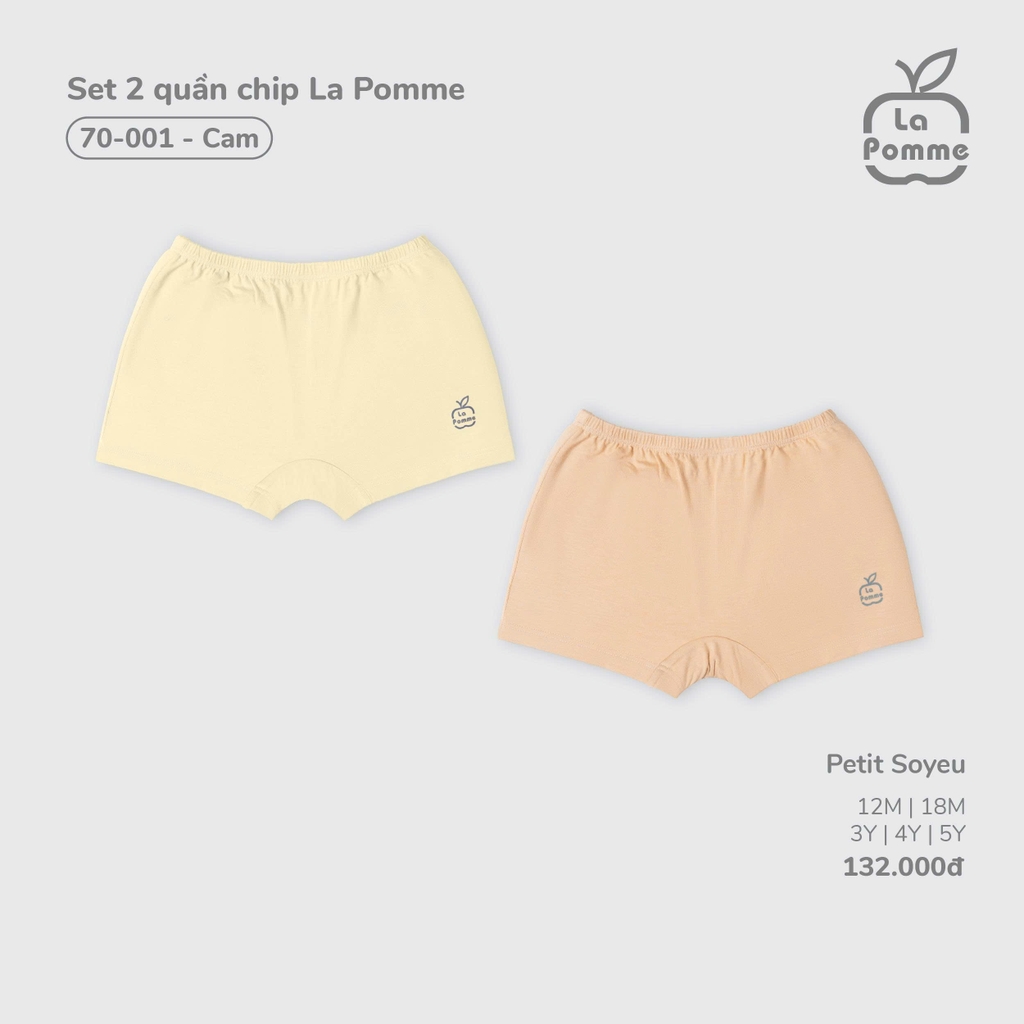 Set 2 quần chip La Pomme (Mềm Mịn)