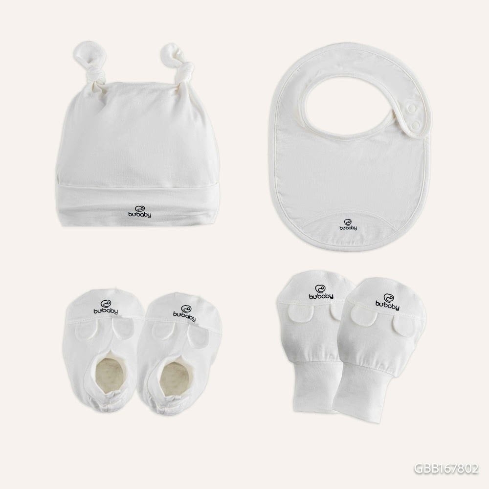 Set phụ kiện 4 món Mũ, Yếm, bao tay, bao chân GBB167802