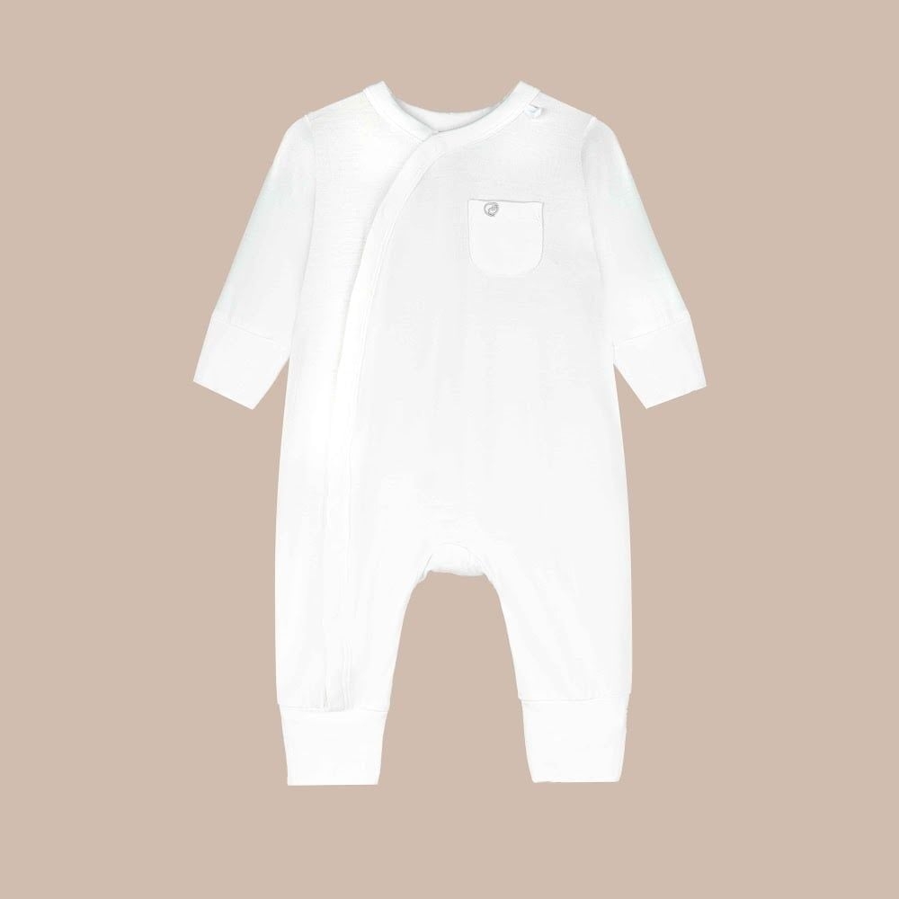 Body dài tay cài chéo Túi ngực Bambus IBB2108TN