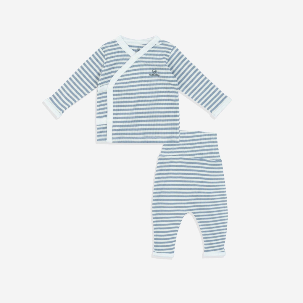 Bộ Dài Tay Cài Chéo Stripy Bubaby BSR1108ST
