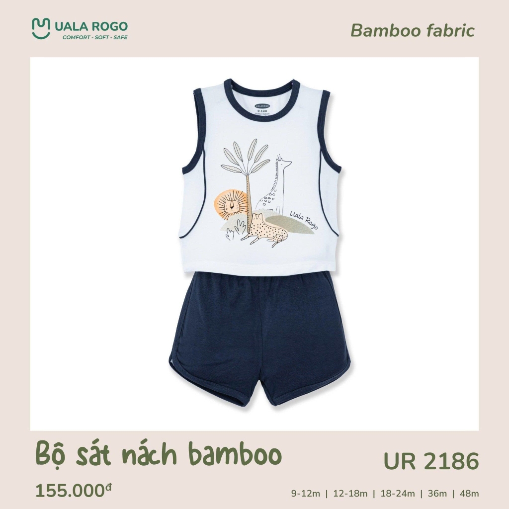 Bộ sát nách Bamboo họa tiết cành cây UR2186