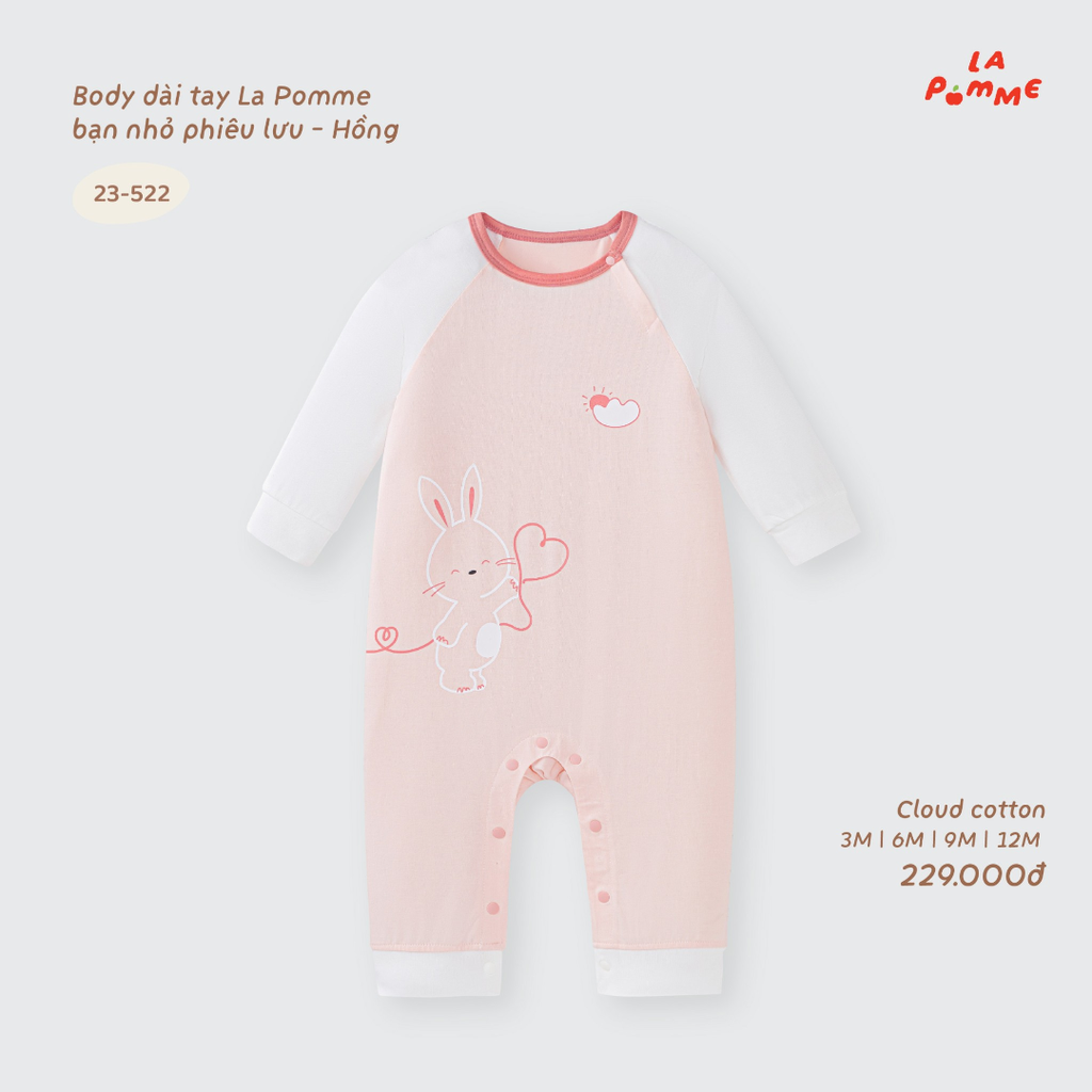 Body dài tay La Pomme bạn nhỏ phiêu lưu