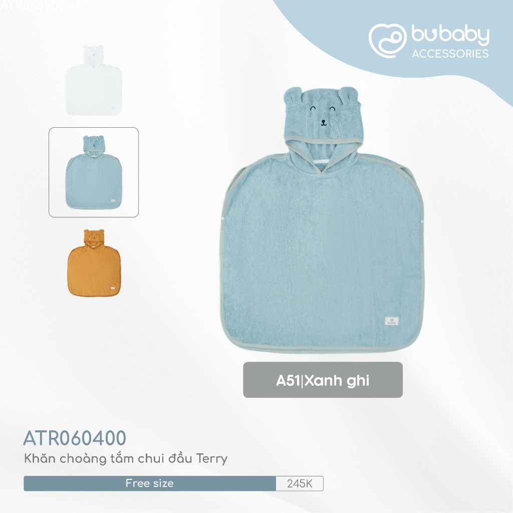 Khăn choàng tắm terry ATR060400 Bubaby CHN27300