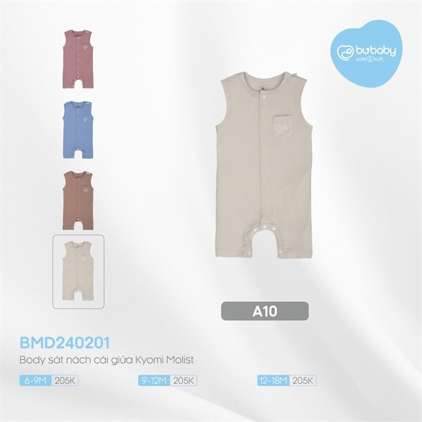 Body Sát Nách Cài Giữa Molist Bubaby BMD240201