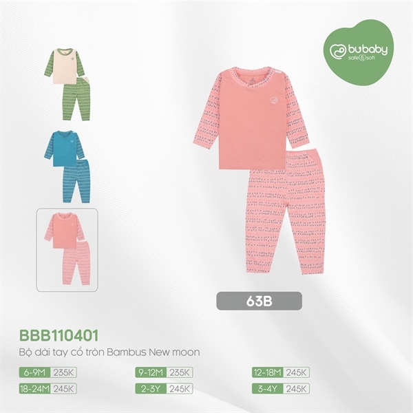 Bộ Cổ Tròn Bambus Bubaby BBB110401