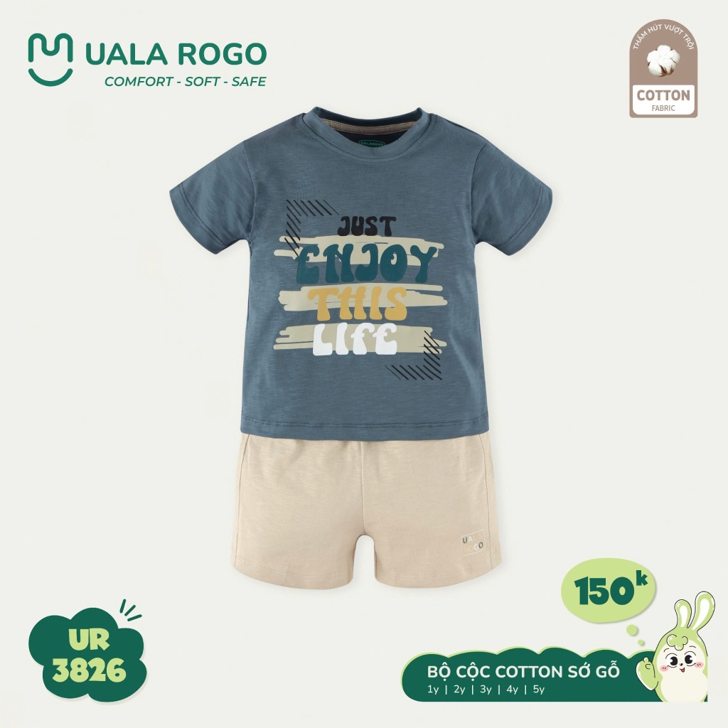 Bộ Cộc Tay Cotton Cho Bé UR 3826
