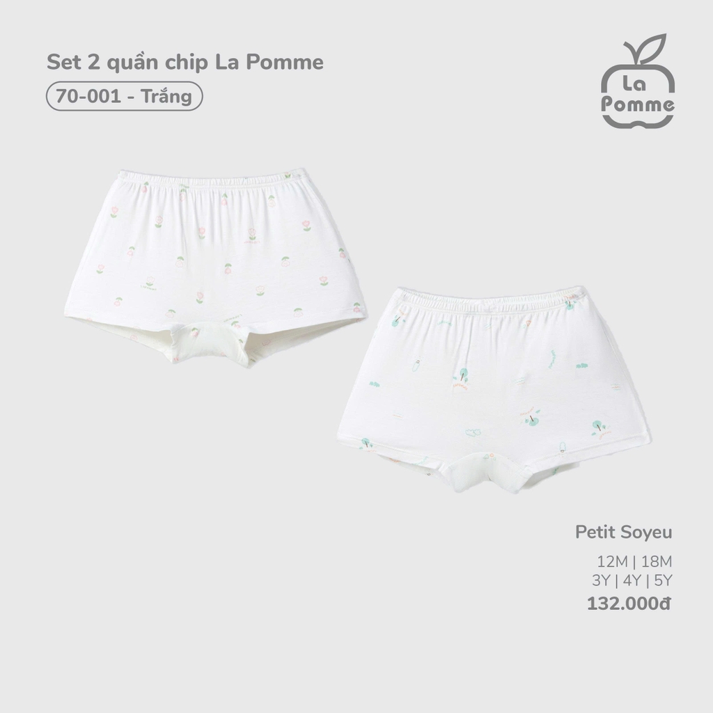 Set 2 quần chip La Pomme (Mềm Mịn)