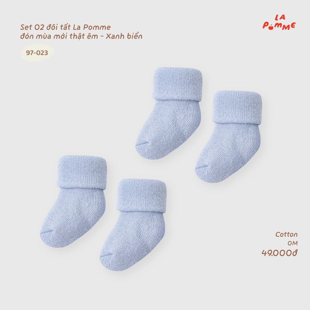 Set 02 đôi tất La Pomme đón mùa mới thật êm