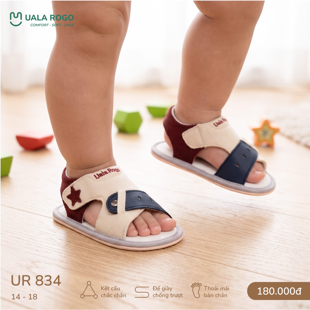 Giày dép tập đi chống trượt cho bé UR 834