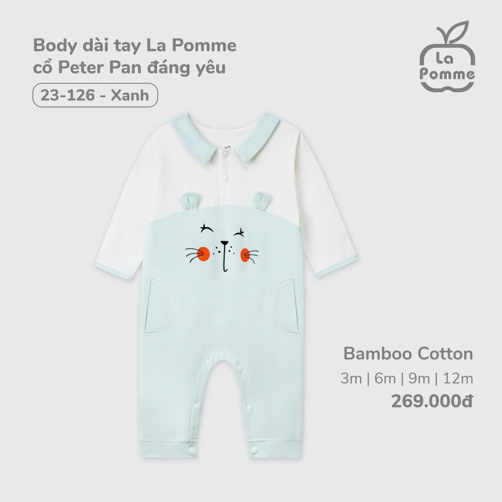 Body dài tay La Pomme cổ Peter Pan đáng yêu