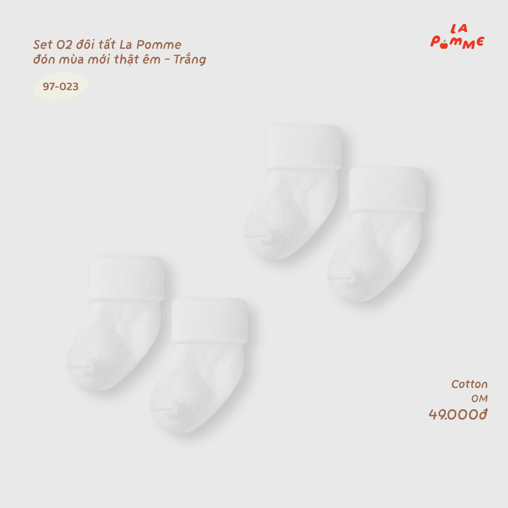 Set 02 đôi tất La Pomme đón mùa mới thật êm