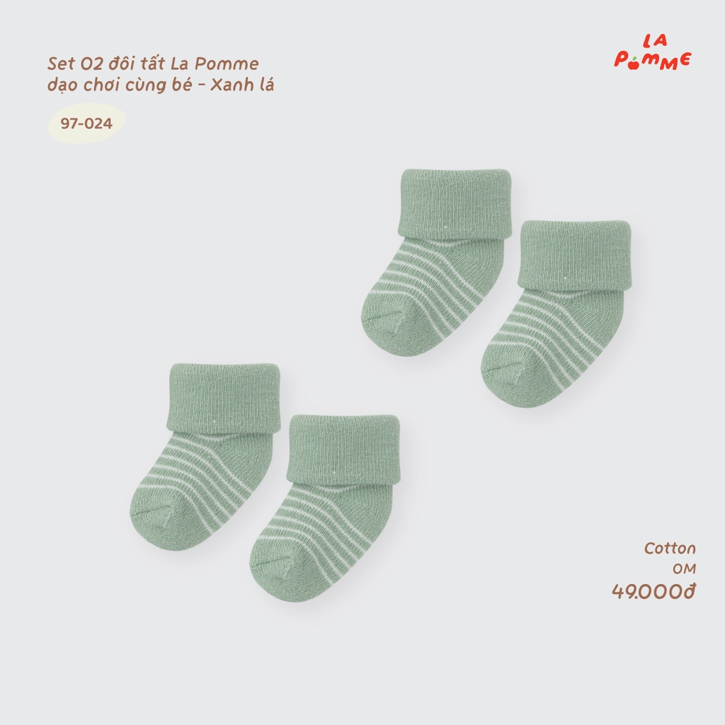 Set 02 đôi tất La Pomme dạo chơi cùng bé