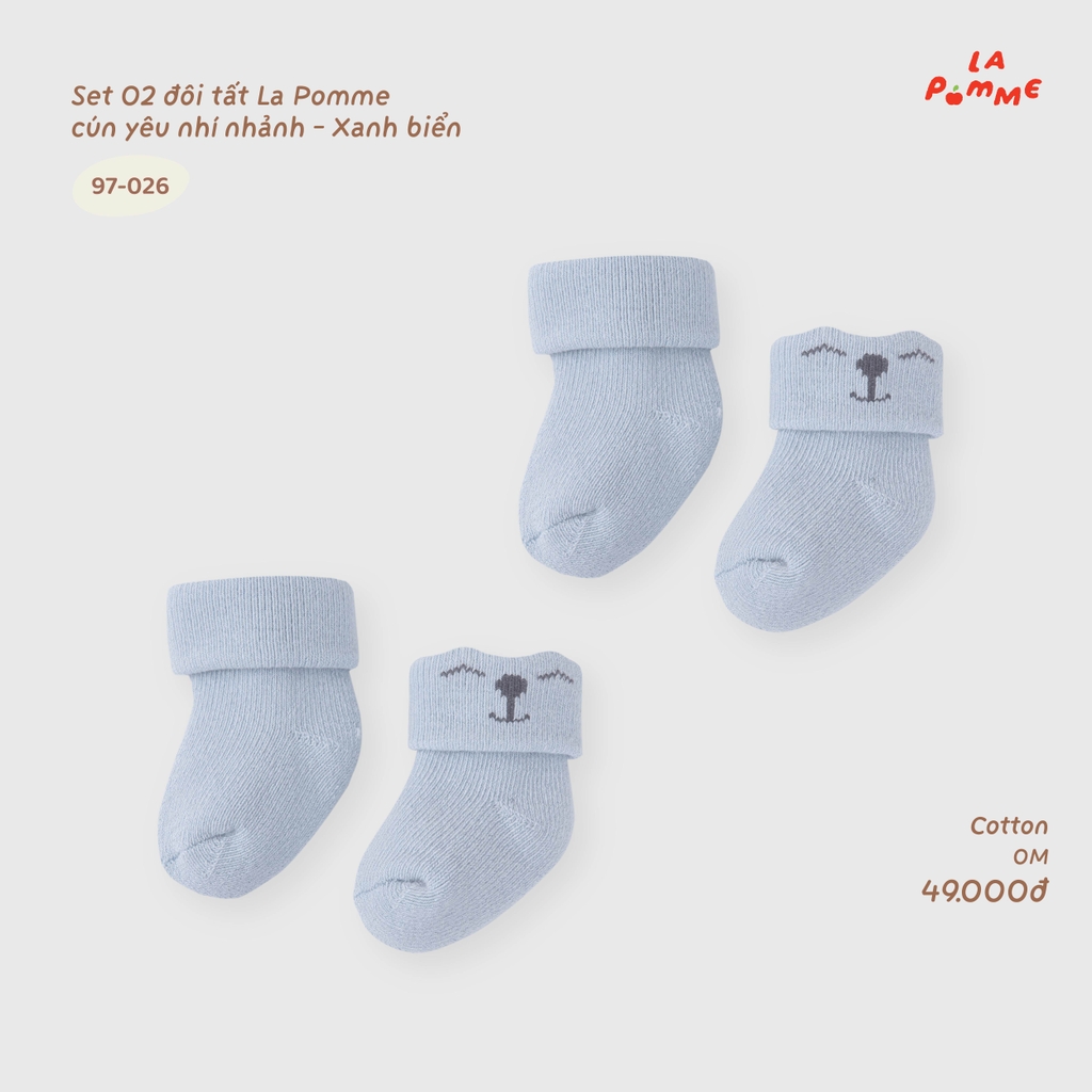 Set 02 đôi tất La Pomme cún yêu nhí nhảnh