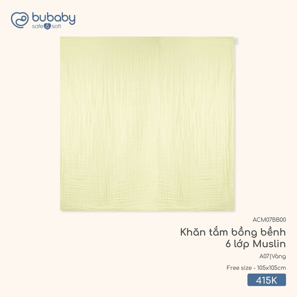 Khăn tắm bồng bềnh 6 lớp Muslin ACM07BB00