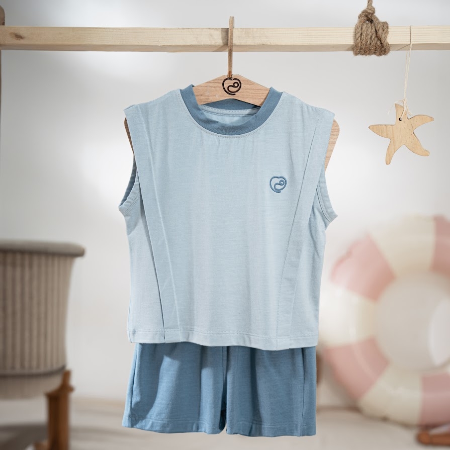 Bộ sát nách cổ tròn Bambus BBB140407 (Hàng chương trình bão lũ không hộp)