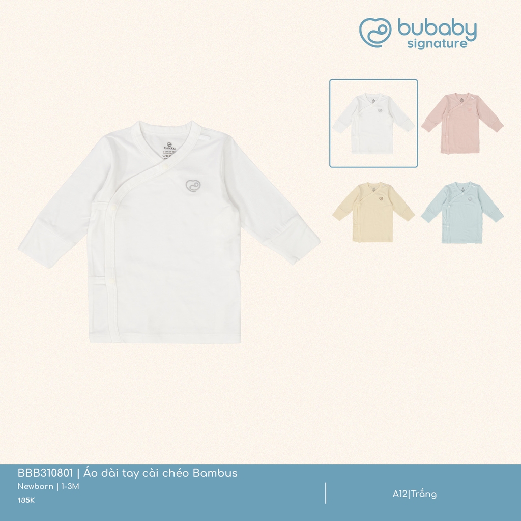 Áo Dài Tay Cài Chéo Bambus Bubaby BBB310801