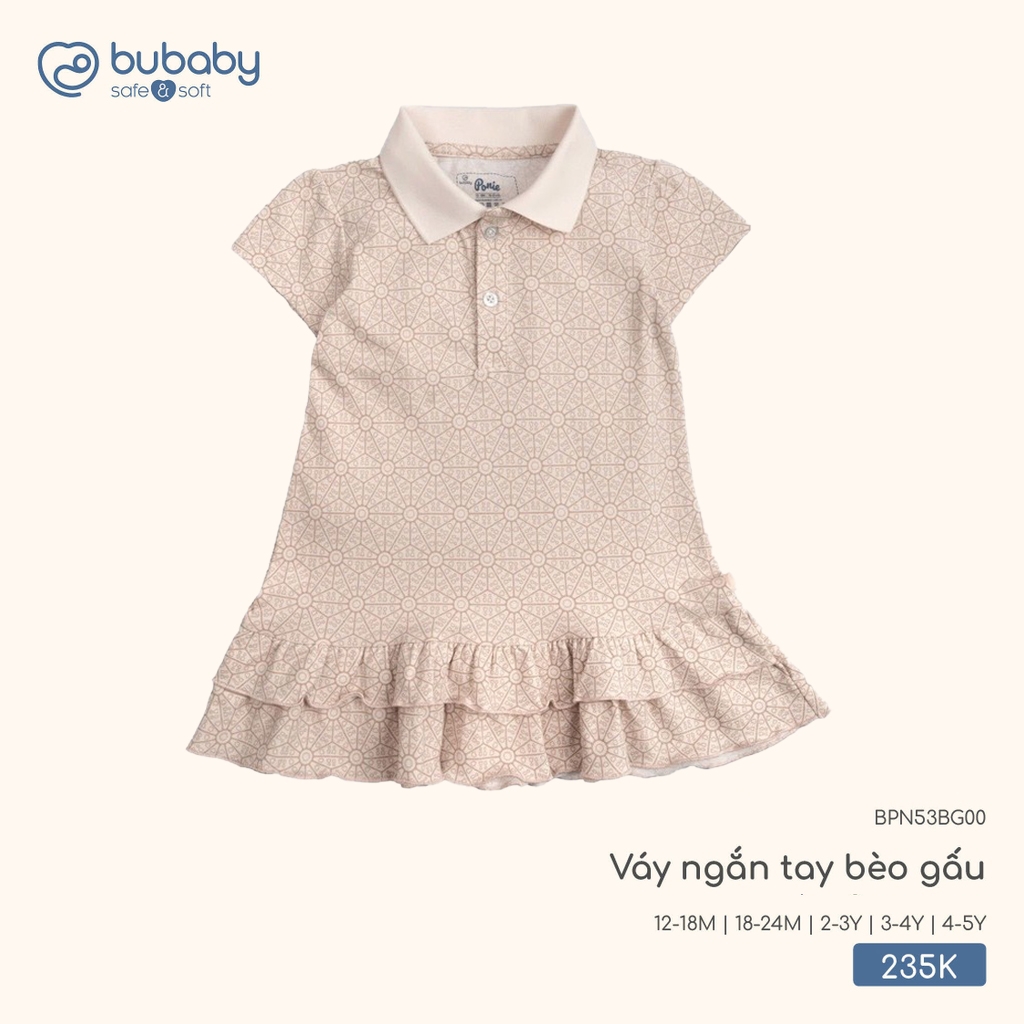 Váy ngắn tay bèo gấu BPN53BG00