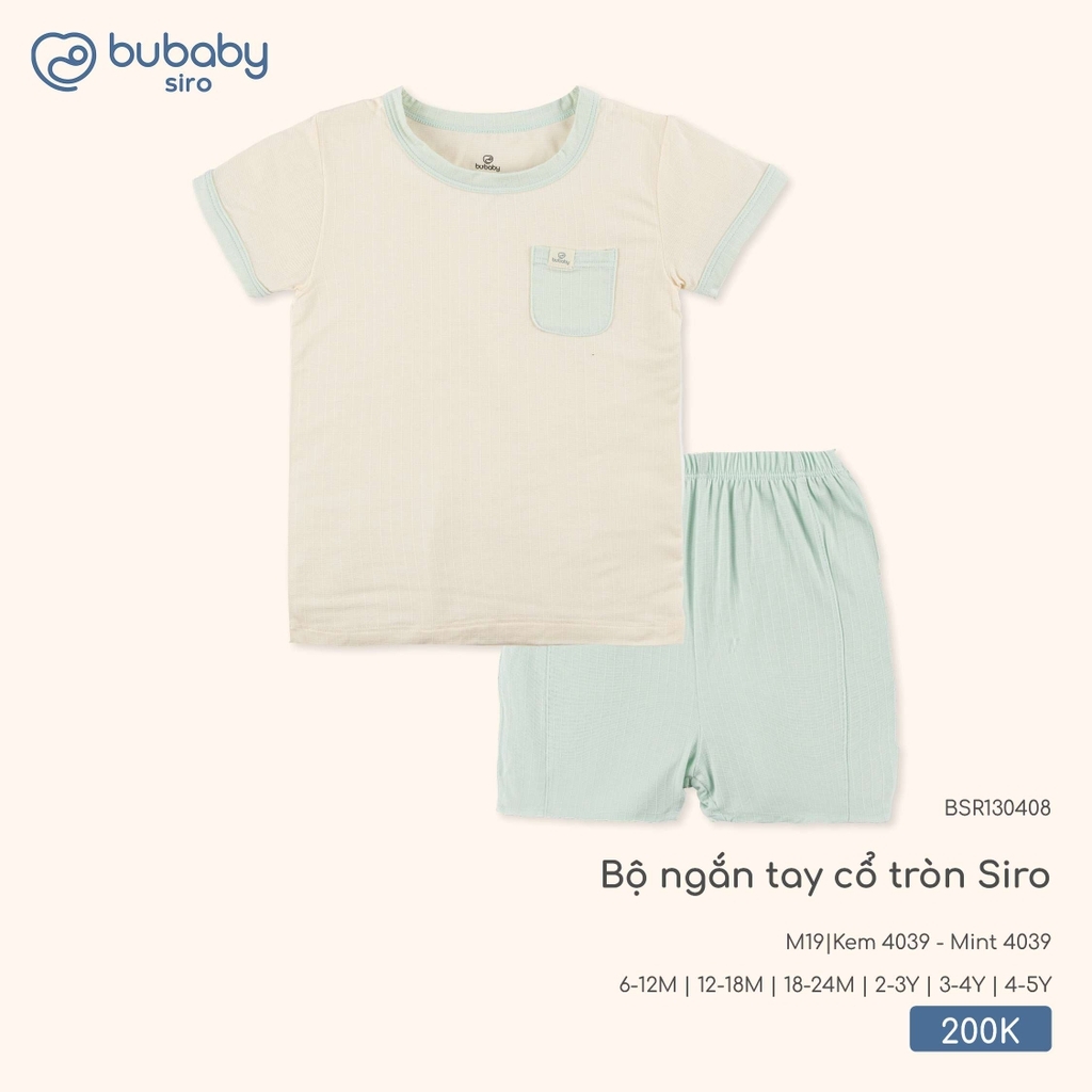Bộ ngắn tay cổ tròn Siro BSR130408
