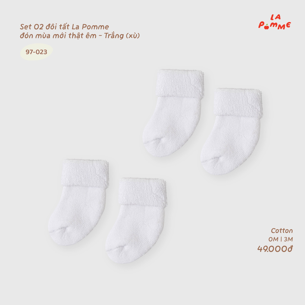 Set 02 đôi tất La Pomme đón mùa mới thật êm