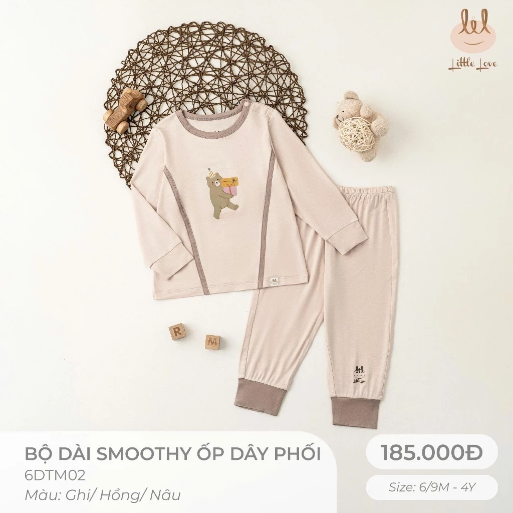 Bộ dài smoothy ốp dây phối màu 6DTM02