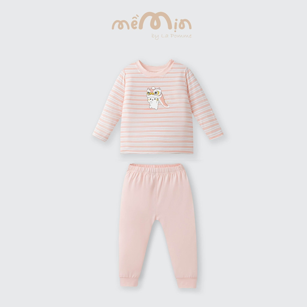Bộ dài tay Mềm Mịn by La Pomme họa tiết cún yêu siêu ngầu 13311