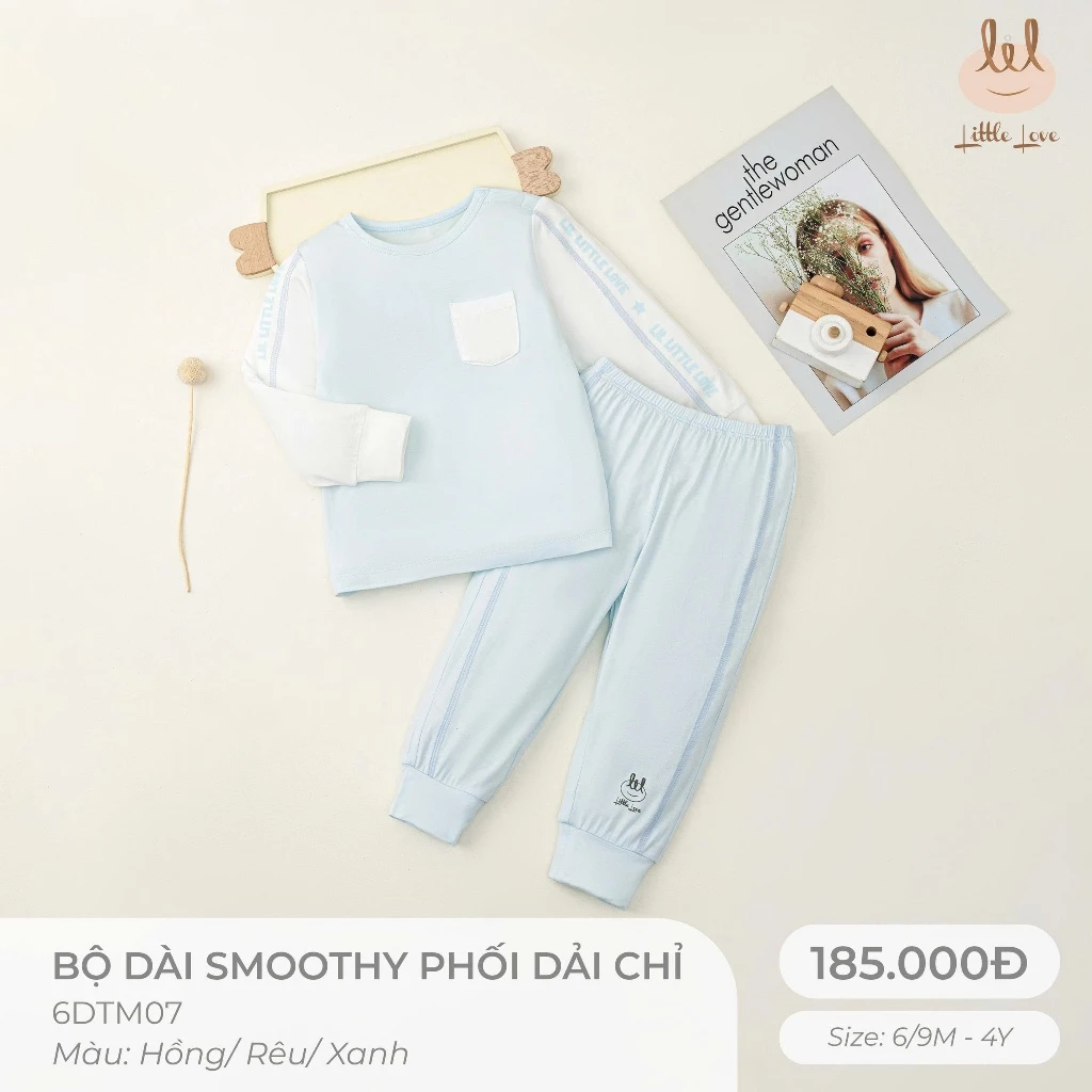 Bộ dài smoothy phối dải chỉ 6DTM07