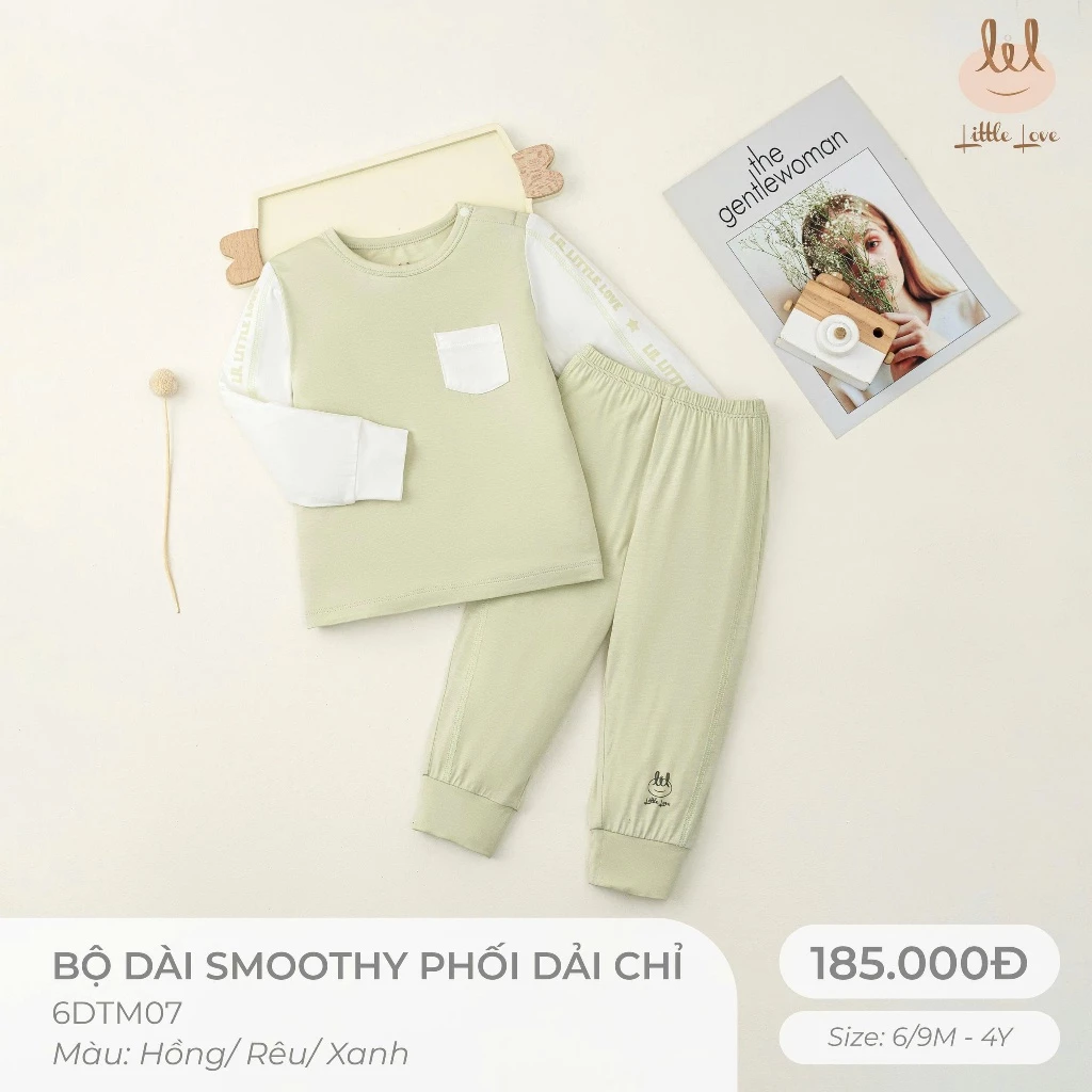 Bộ dài smoothy phối dải chỉ 6DTM07