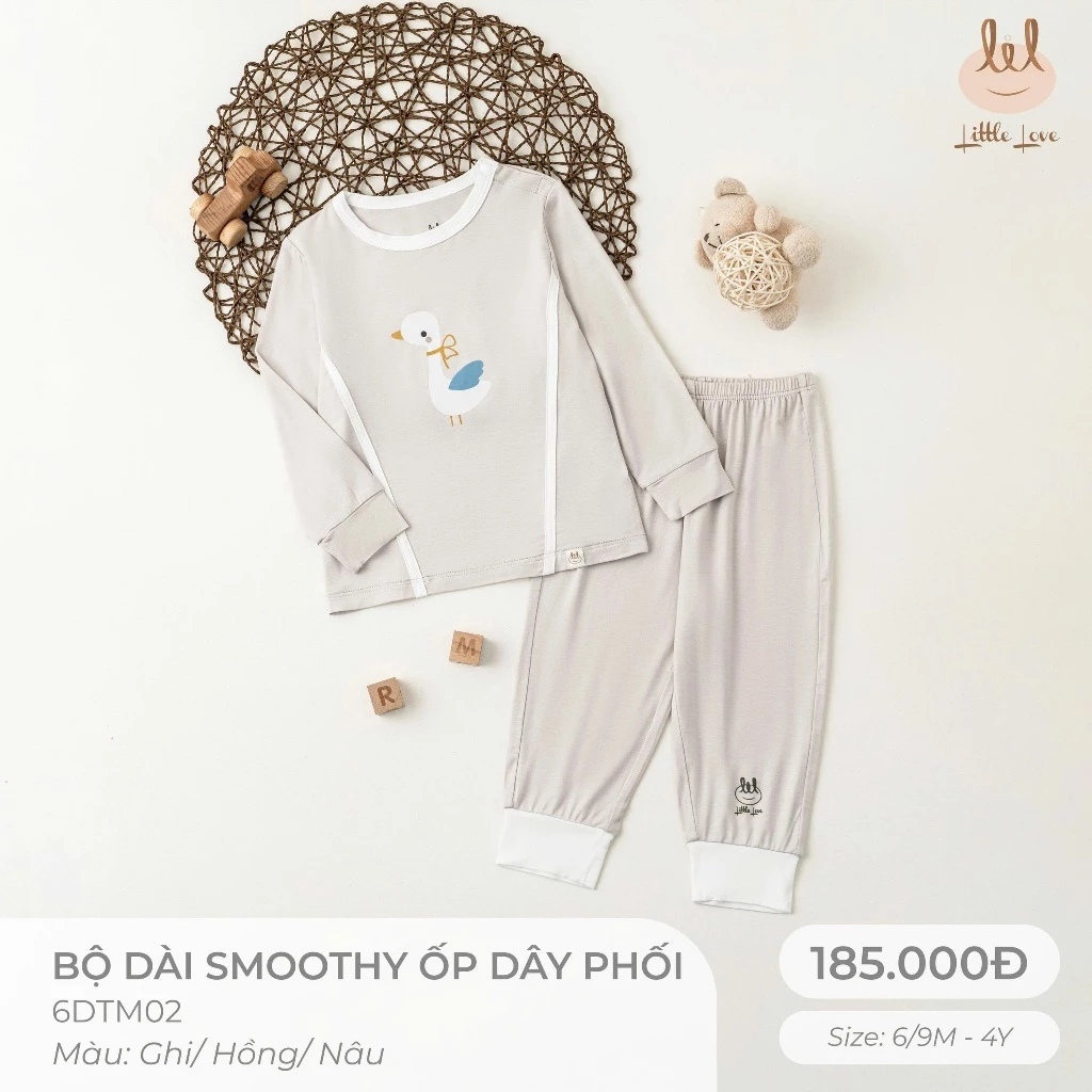 Bộ dài smoothy ốp dây phối màu 6DTM02