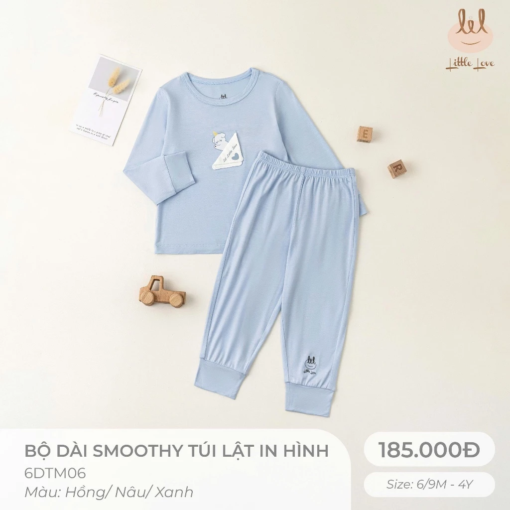 Bộ dài smoothy túi lật in hình 6DTM06