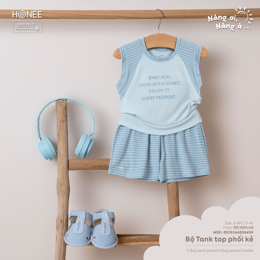 Bộ Tank top phối kẻ 8935344808499