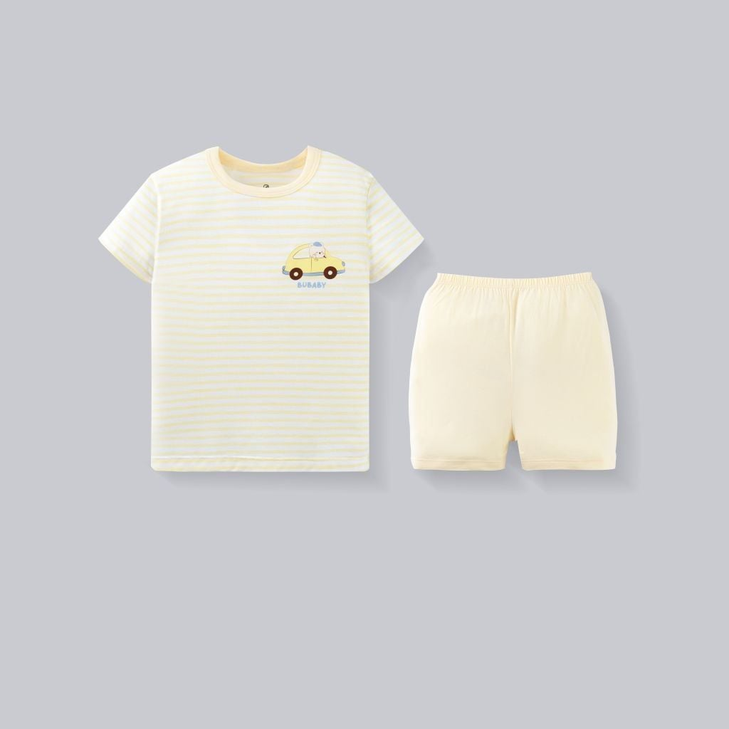Bộ ngắn tay cổ tròn Timmy Bubaby IVS1304TM