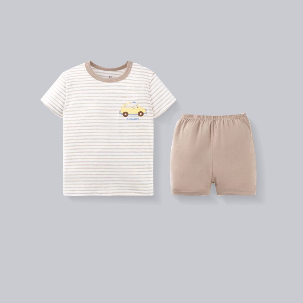 Bộ ngắn tay cổ tròn Timmy Bubaby IVS1304TM