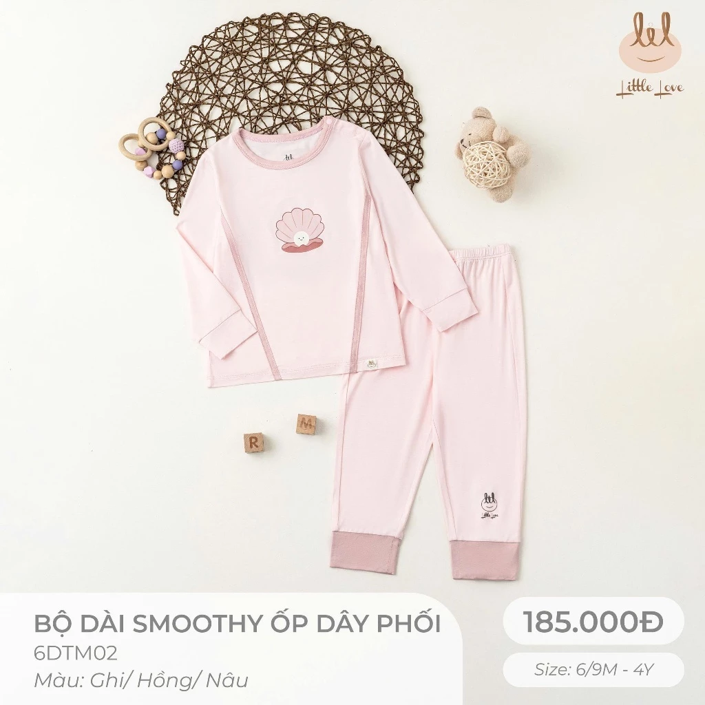 Bộ dài smoothy ốp dây phối màu 6DTM02