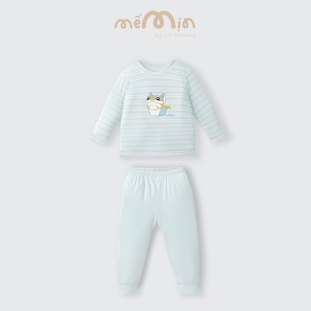 Bộ dài tay Mềm Mịn by La Pomme họa tiết cún yêu siêu ngầu 13311