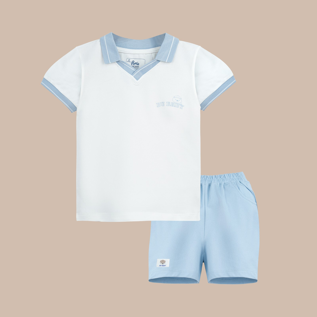 Bộ ngắn tay Polo cổ V PPN130600