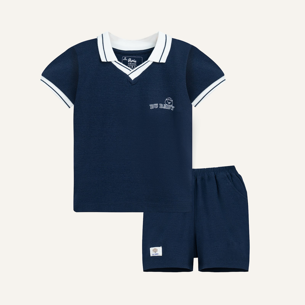 Bộ ngắn tay Polo cổ V PPN130600