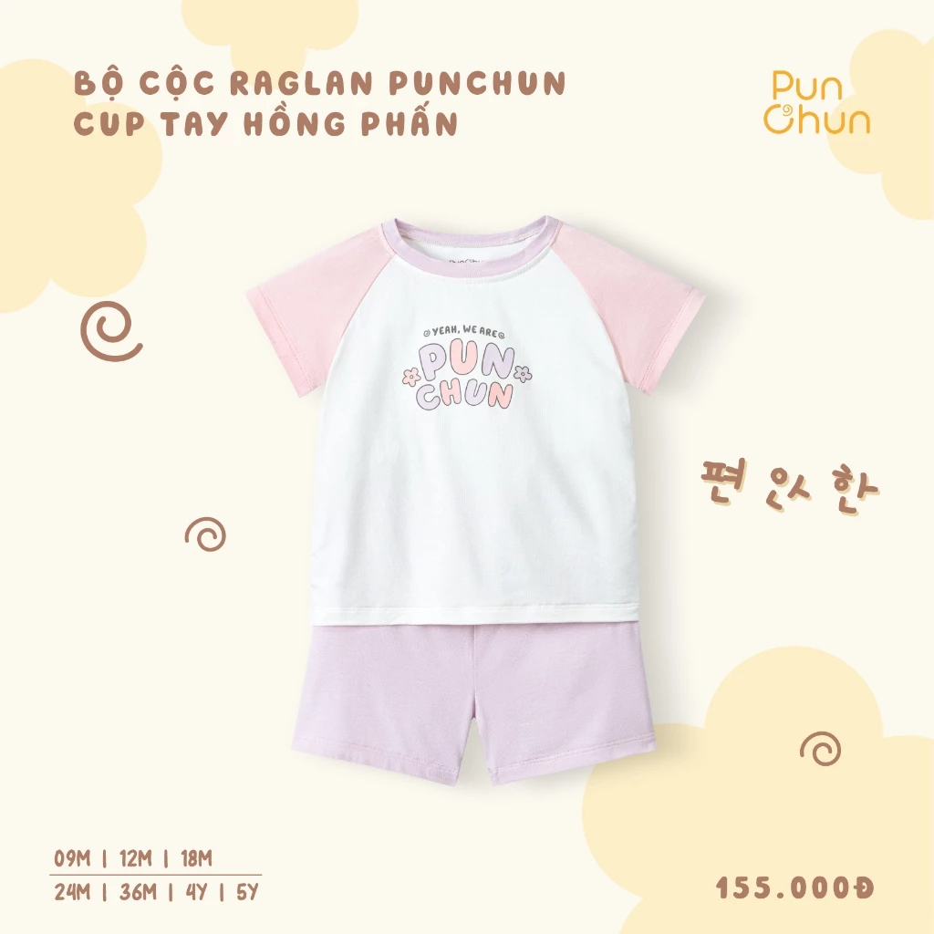 Bộ cộc raglan Punchun Cup K2BS1526