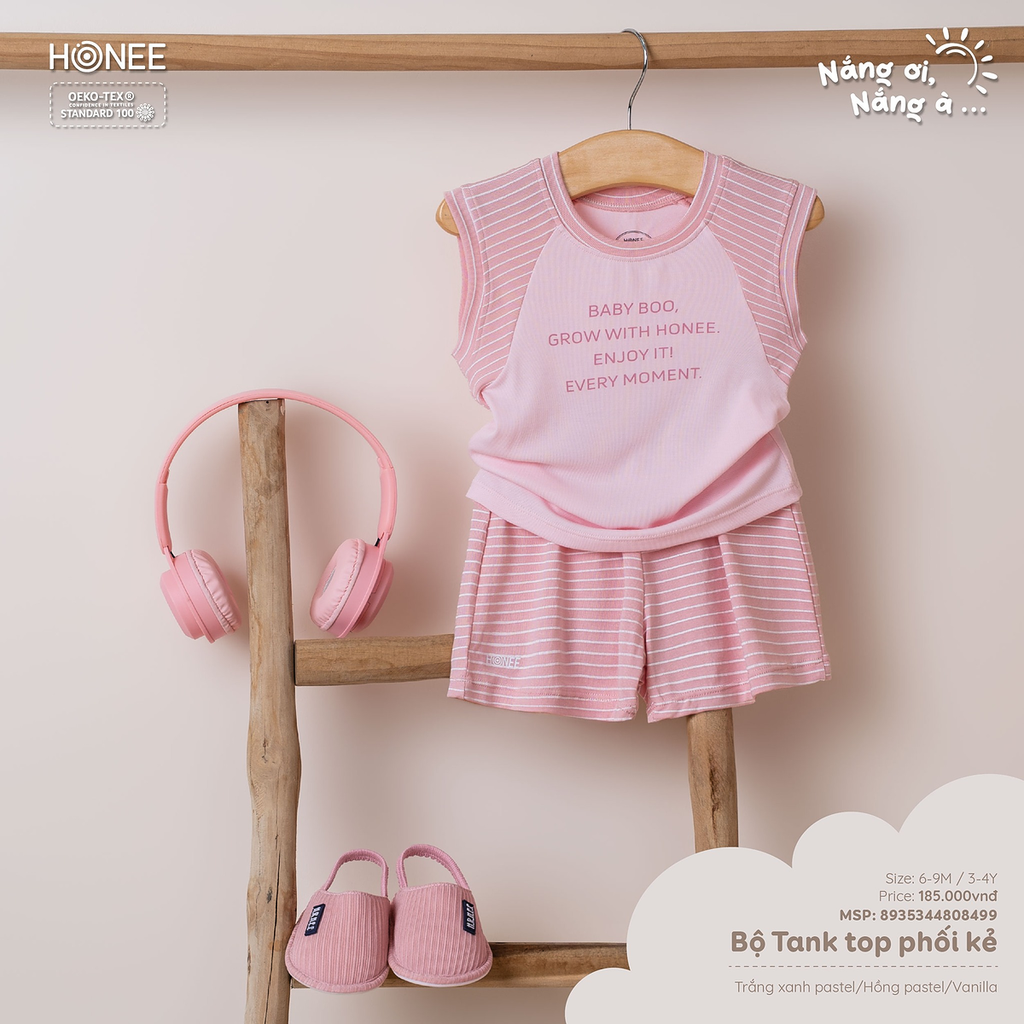 Bộ Tank top phối kẻ 8935344808499