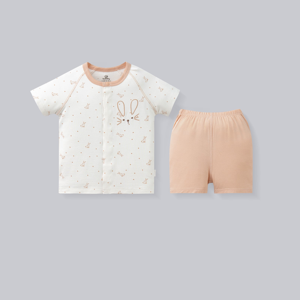 Bộ ngắn tay cài thẳng in Thỏ Bunny SBB130238