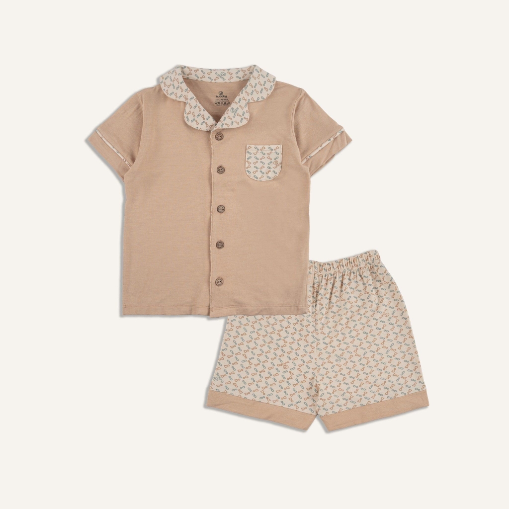 Bộ ngắn tay Pyjamas Iconic 1 BBB130211 (Hàng chương trình bão lũ không hộp)