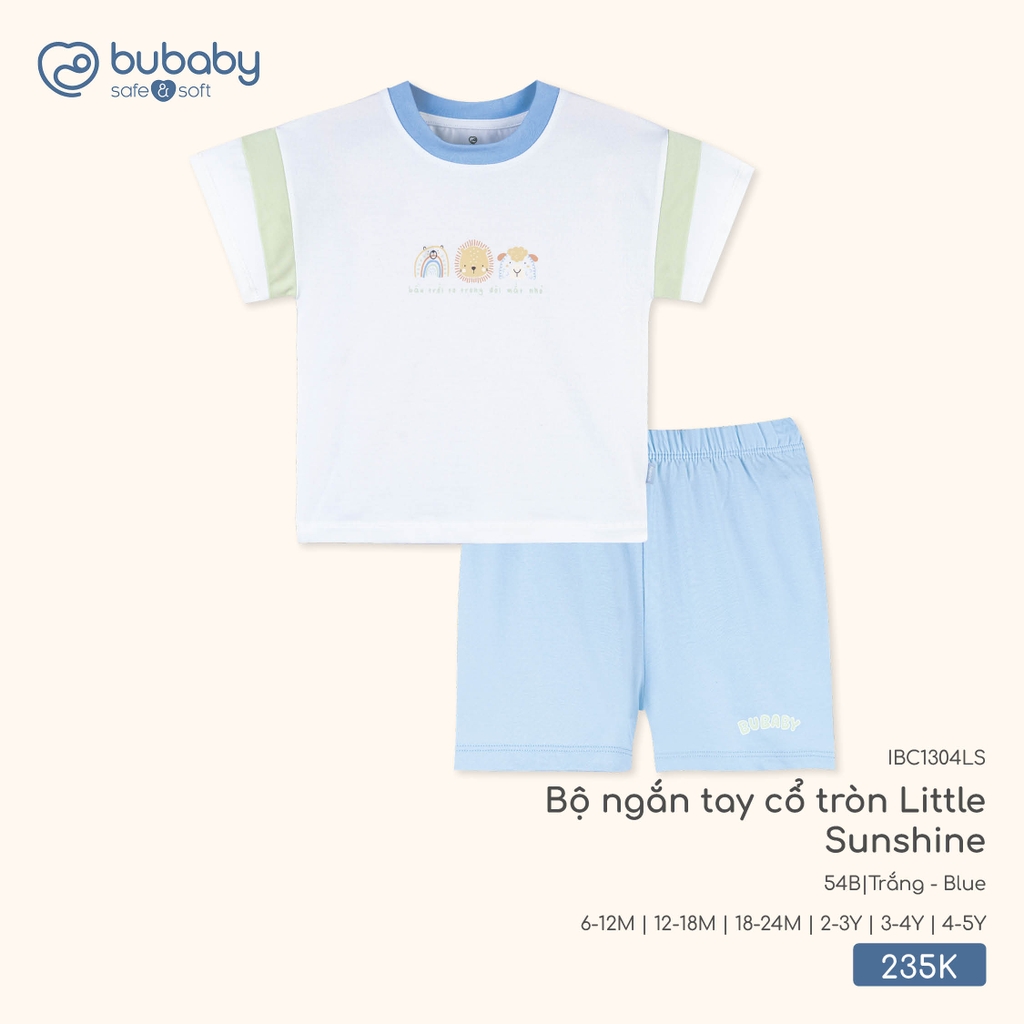 Bộ ngắn tay cổ tròn Little Sunshine IBC1304LS